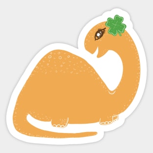 Shamrock dino st patricks day Sticker